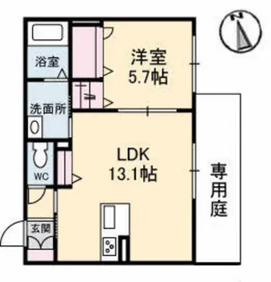 フェデリオ曙【1階】の間取り