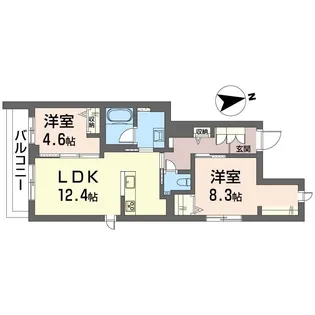 ルミナス中葛西【2階】の間取り