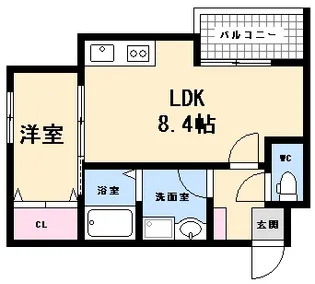 セブンプロート己斐西町II【2階】の間取り
