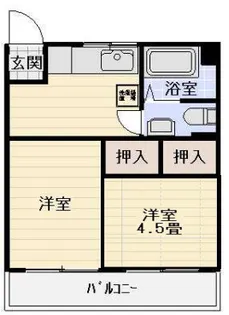 東横白楽マンション【9階】の間取り