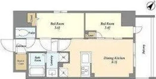 Augusta Residence 新小岩【11階】の間取り