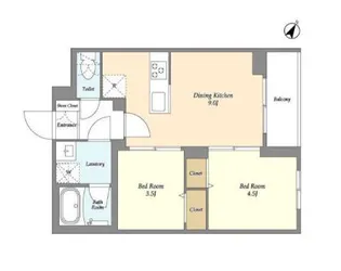 ドゥーエ曳舟II【4階】の間取り