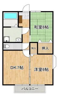 アクシス小佐々【2階】の間取り