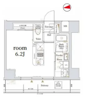 Log本所吾妻橋【6階】の間取り
