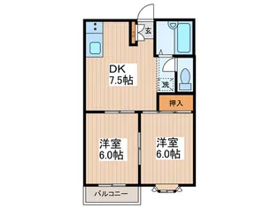グランバレイ【2階】の間取り