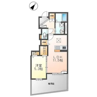 メゾンスズナ【1階】の間取り