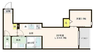 Modern Charme Solar【2階】の間取り