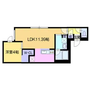 ドルチェ南郷8【2階】の間取り