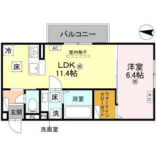 D-Regalo日光N【1階】の間取り