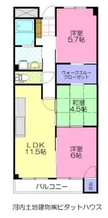 プラザアリス【3階】の間取り