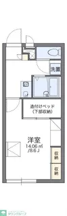 レオパレスレインボー シャトウ【2階】の間取り