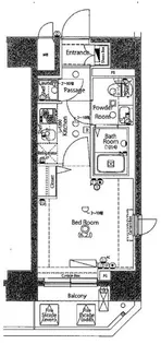 ジーベック蒲田ステーションエグゼ【8階】の間取り