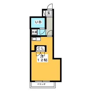 クレセントコート静岡【3階】の間取り