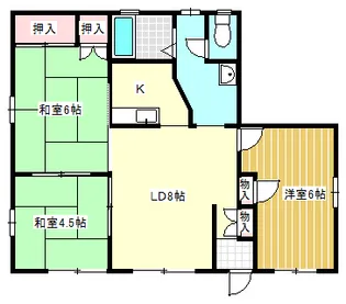 ラフォーレ土気B【1階】の間取り