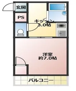 サンロイヤルみやこ【5階】の間取り