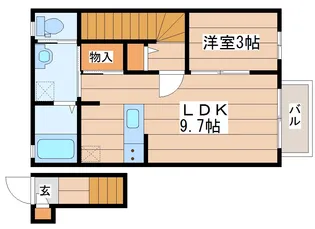 デザインメゾン石名坂【2階】の間取り