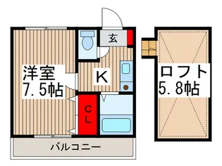 S くらしハウス【2階】の間取り