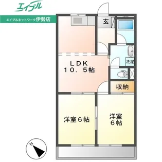 アメニティーメゾンA棟アメニティーメゾンB棟【2階】の間取り