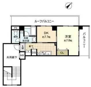 パウプリント【3階】の間取り