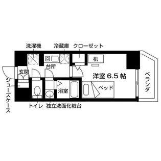 エスリードカレッジゲート南草津【4階】の間取り