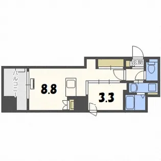 ビッグタワー大通公園【6階】の間取り
