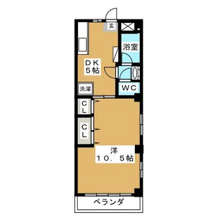 吉田ハイツ【1階】の間取り