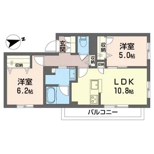 ランポポ コティ ガンダ【1階】の間取り