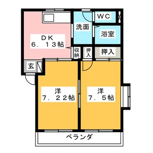 FLORA FUJI【1階】の間取り