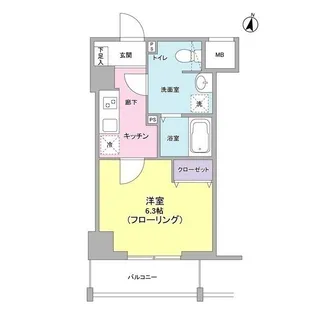 メゾン・ド・クロシェット【5階】の間取り