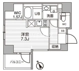 シーズンフラッツ武蔵小山【2階】の間取り