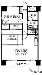 AIマンション大和【6階】の間取り