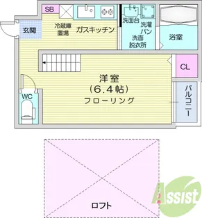 ヴィラ・カミーユ【2階】の間取り