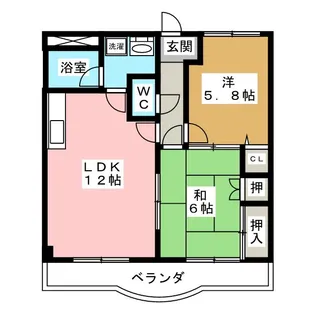 コンフォース【3階】の間取り