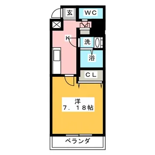AXIS【7階】の間取り