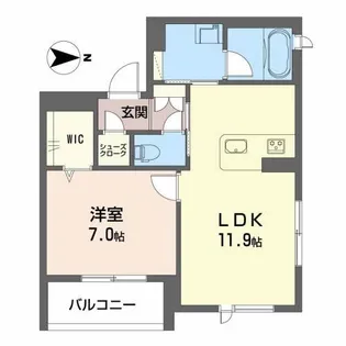 モントレゾール【3階】の間取り
