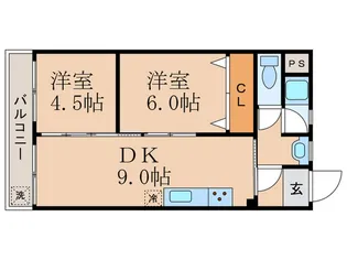 四宮マンション【2階】の間取り