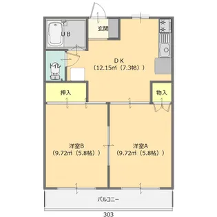 ベルピアワン【3階】の間取り