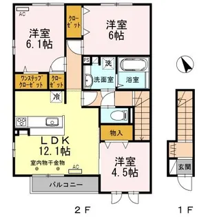 セーフティー コート III【2階】の間取り