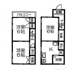 UTSUGIハイツの間取り