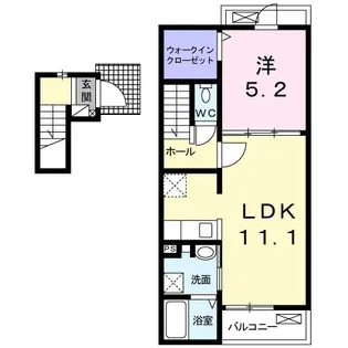 カルム メゾン K【2階】の間取り
