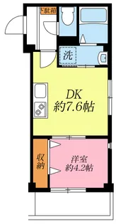 サンライズヒルズB棟【1階】の間取り