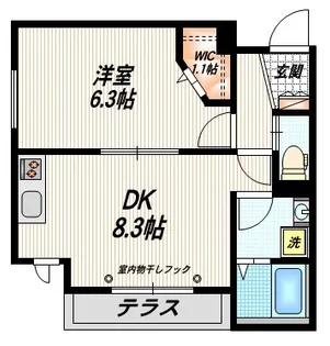 Dolphin(ドルフィン)【1階】の間取り