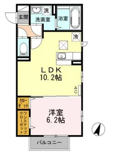 クレール【1階】の間取り