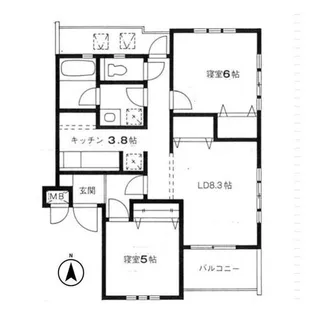 シダークレストあざみ野A棟【3階】の間取り