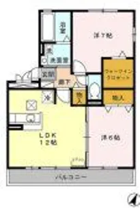 ヴィクトワール I【1階】の間取り