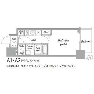 アドバンス大阪バレンシア【5階】の間取り