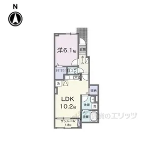 フォンテーヌ【1階】の間取り