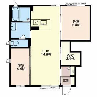 サンセール A棟【1階】の間取り