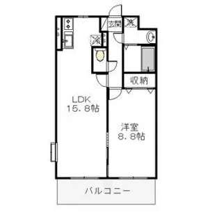 壱番館元今泉【6階】の間取り