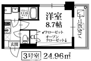 ポンドマム住吉【7階】の間取り